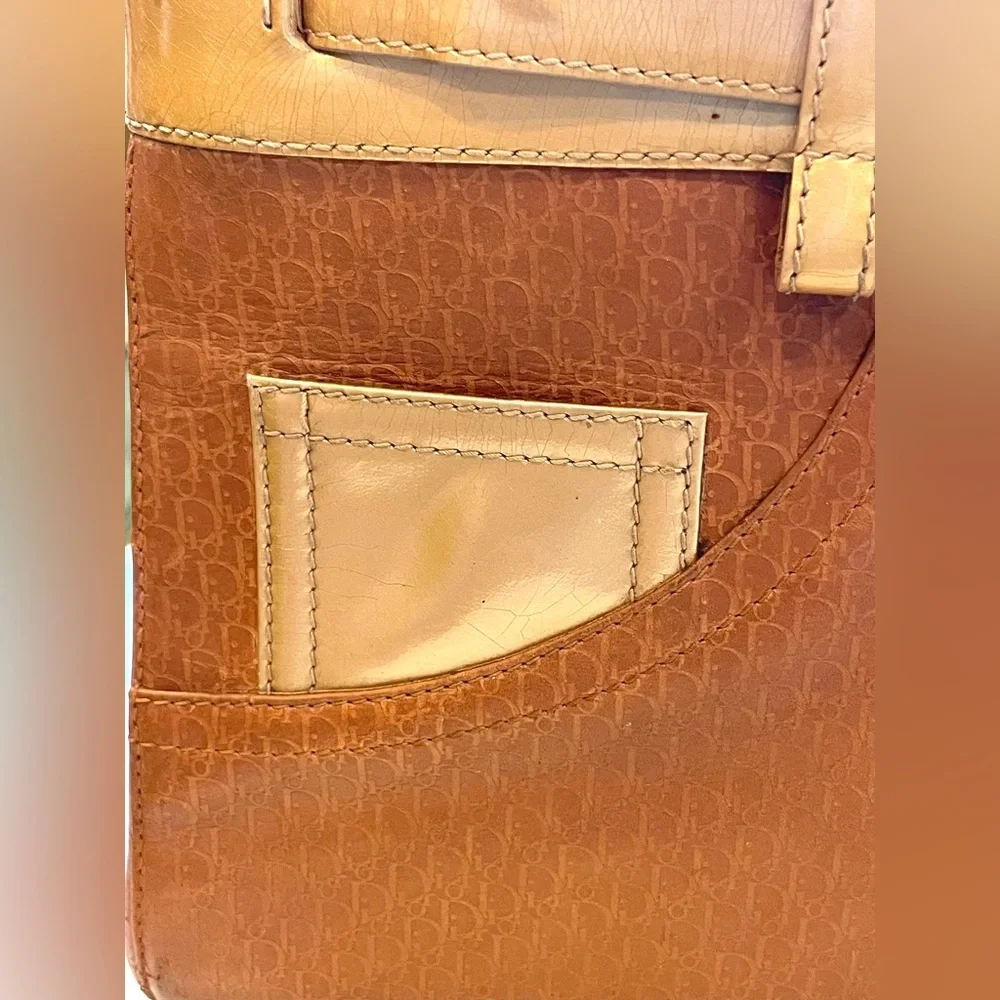 Christian Dior John Galliano Vintage 2001 Belt Bag, gold/orangey tan, GUC - Picture 9 of 16